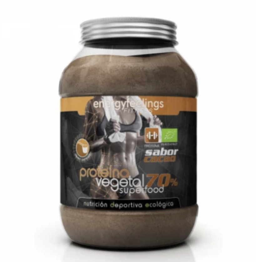 Proteína Vegana (Arroz, Guisante y Calabaza) 73% Cacao Orgánica 1500 gr
