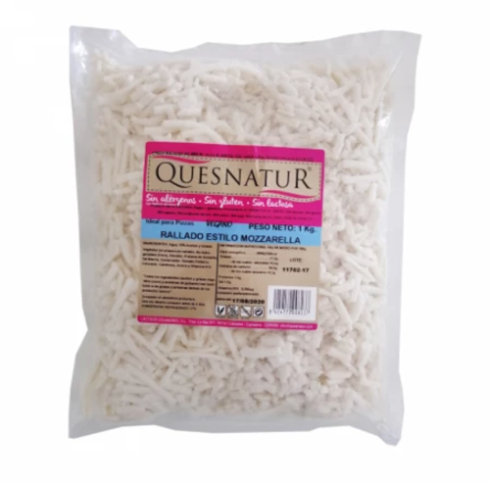 Queso Rallado Mozzarella Natuqués 1 kg
