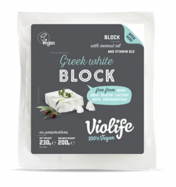 Queso estilo Griego Feta en Bloque Violife 230 gr
