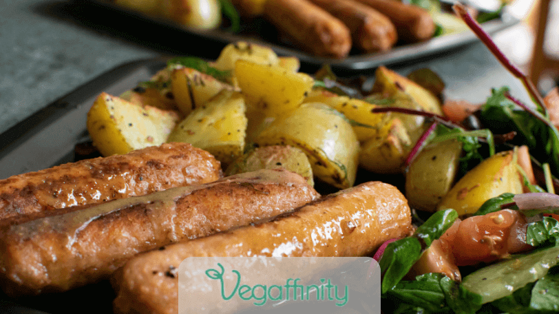 portada receta salchichas veganas